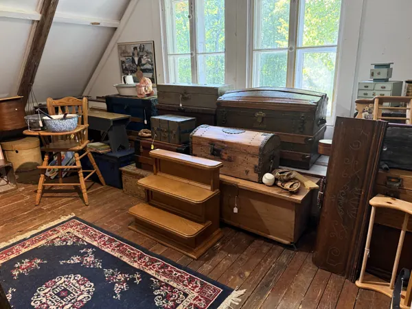 Chests and furniture upstairs