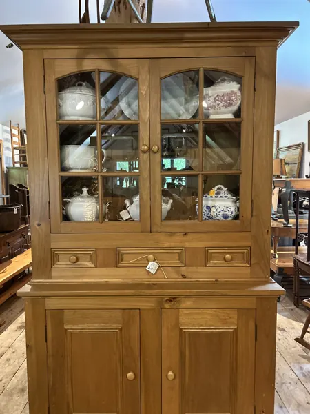 Pine display cabinet