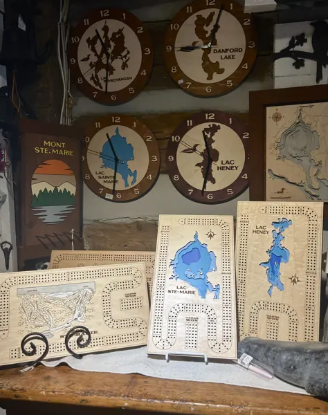 Clocks and cribbage boards