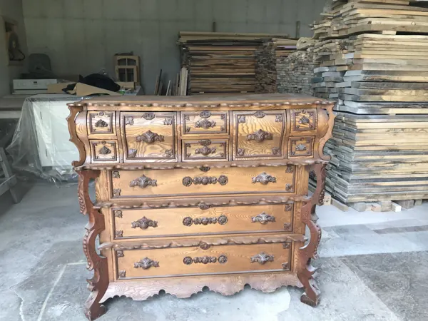 Ornate wooden dresser