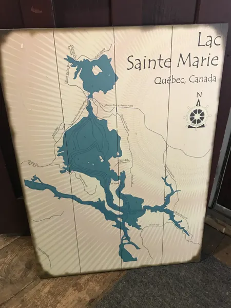 Lac-Sainte-Marie map poster