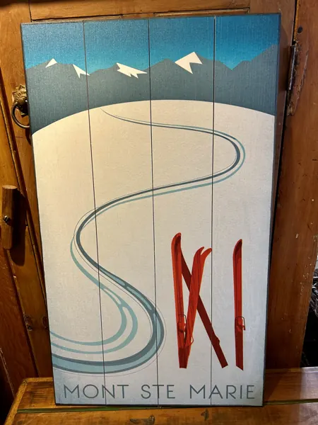 Mont Ste-Marie ski poster