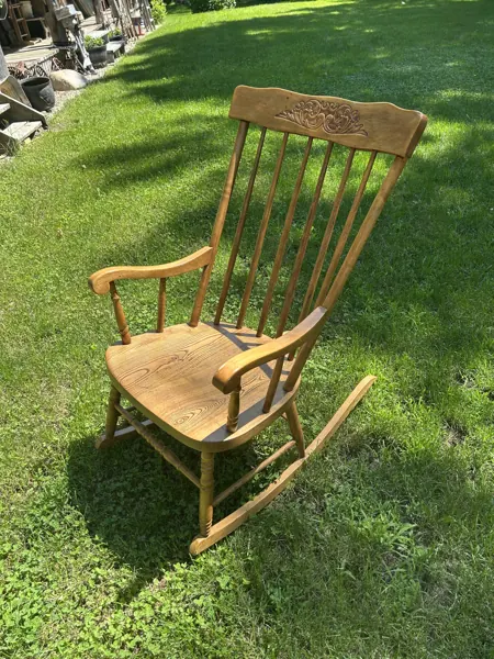 Wooden rocking chair